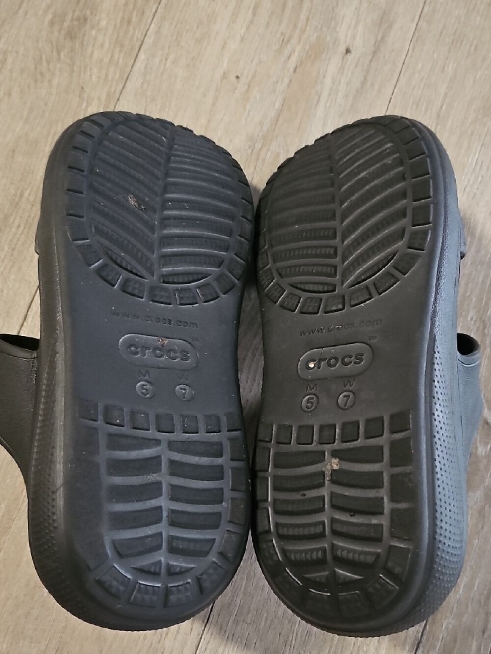 CROCS Black Double-Strap Slide Sandals - Picture 4 of 4